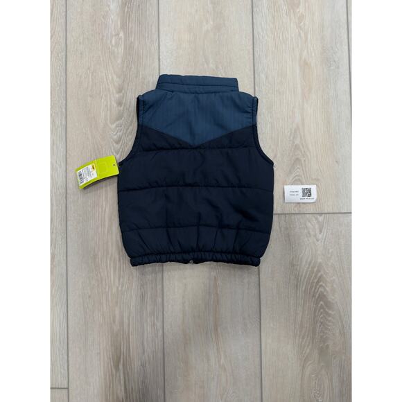 OshKosh Genuine Kids Blue Puffer Vest 12M - Picture 2 of 2